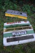 *4x Assorted Retro Coach Front Grill Sections