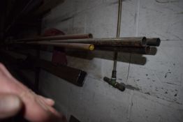 *Contents of Two Shelves to Include Various Lengths of Steel Box and Round Pipe