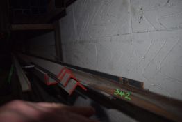 *Contents of Shelf to Include Various Lengths of Steel Angle and Flat Bar