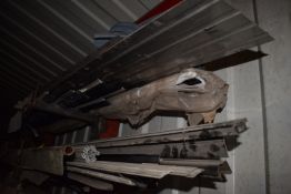 *Contents of Two Shelves to Include Assorted Metal Sections and Trim