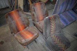 *3x Retro Coach Single Seats