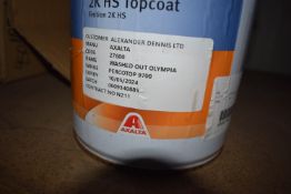 *2x 5L of Axalta Percotop 9700 UK HS Topcoat “Washed Out Olympia”
