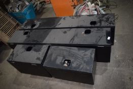 *Pallet Containing 4x Underbody Storage Containers (2x 20x11x13”, and 2x 56.5x11x13”)