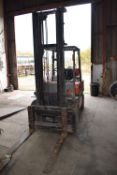 *Toyota 3-ton Gas Forklift Model: 02.5FG30, 3.7m lift height, YoM: 1992 (collection not before