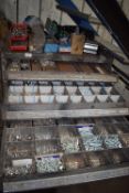 *Contents of Drawers to Include Assorted Fixings, Screws, Nuts, Washers, etc.