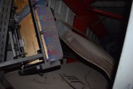 *Contents of Two Top Shelf to Include 3x Twin Bus Seat Frames, etc.