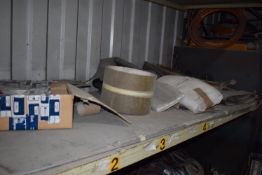 *Contents of Two Shelves to Include Assorted Metal Trim