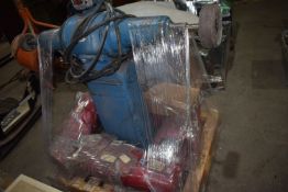 *Pallet Containing Silverline Polisher, Buff Wheels, and Red Waste Bins