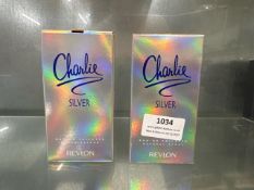 2 x Charlie Silver 50ml EDT sprays