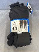 Tuff Black Fleece Tight/Leggings 2pk - Age 11/12