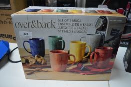 *Over & Back 6pc Mug Set