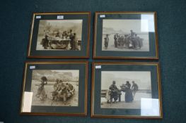 4x Frank Meadows Suttcliffe Reproduction Whitby Photographs