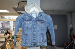 Primark Kid’s Hooded Denim Jacket Size: 5-6 years