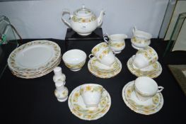 Duchess Green Sleeves Pattern Tea Set 20+pcs