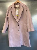 *Gianni Feraud Longline Lilac Coat Jacket Size - S