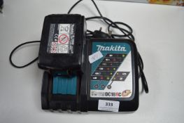 Makita 18v Battery Charger and 5v Battery