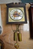 Vintage Style German Pendulum Wall Clock