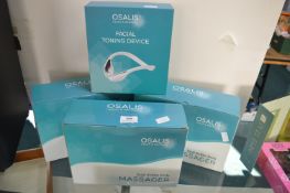 3x Osalis Body Massagers and 1x Facial Toning Device