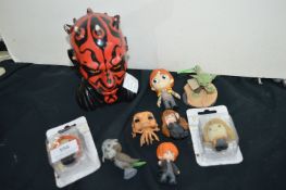 Darth Maul Moneybox, Harry Potter Figures, etc.