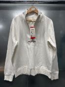 *Aeropostale Cream Half Zip Jumper, Size - M