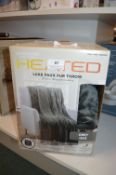 *Berkshire Heated Faux Fur Throw 127x152cm Grey