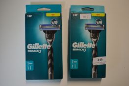 2x Gillette Mach 3 Razors Packs