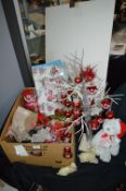 Christmas Decorations Including Tree, Baubles, etc.