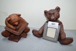 2x Teddy Bear Ornaments