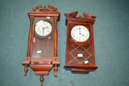 2x Quartz Movement Wall Clocks
