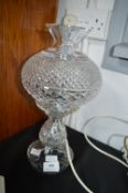 Lace Makers Style Glass Lamp