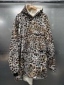 *The Comfy Leopard Print Hooded Wearable Blanket, One Size Fits All