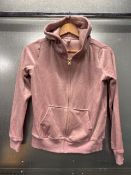 *Jezzie’s Baby Pink Velour Zip Front Hoodie - Girls Size XL