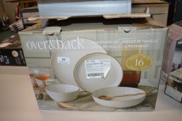 *Over & Back 16pc Dinnerware Set