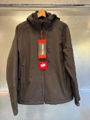 *Black Hooded Jacket Size - M