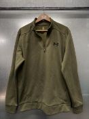 *Under Armour Green Half Zip Top, Size - L (A/F)
