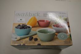 *Over & Back Coloured Bowls