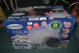 *Recyclable Microwavable Food Containers with Lids