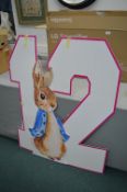 Peter Rabbit 12th Birthday Figure and Numbers
