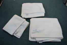 3x White Hotel Cotton Towels