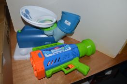 *Little Tikes Ball Thrower, and Zura Bubble Gun