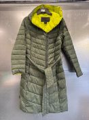 *Heritage Green Light Padded Longline Jacket, Size - S (1 Belt Loop A/F)