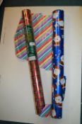 *2x Rolls of 36.1m Double Sided Christmas Wrapping Paper