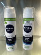 2 x Nivea men sensitive 200ml shaving gels