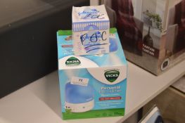 *Vicks Personal Humidifier, and Box of Cotton Buds