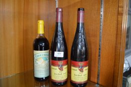 3x Bottles of Rose and Apricot Wine