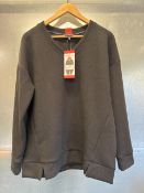 *Marc New York Black Ribbed V Neck Jumper, Size - M