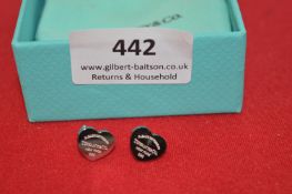 Tiffany Style Costume Jewellery Heart Earrings