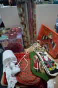 Christmas Stockings, Wrapping Paper, Lamps, etc.
