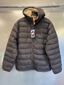 *32 Degrees Heat Black Light Padded Hooded Jacket, Size - L