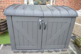 *Lifetime Large Garden Storage Box with Double Lockable Doors